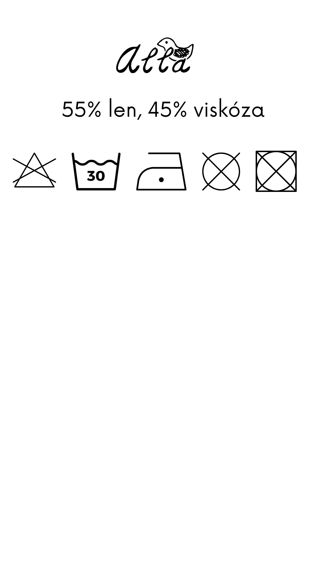 prací symboly len:viskoza